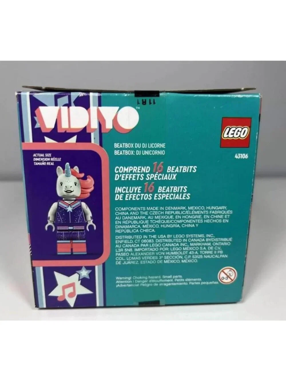 LEGO Unicorn DJ BeatBox VIDIYO (43106) Music Video Maker, 84 Pieces. New and sea